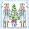 Paper Cocktail Napkins 20 ct Blue Nutcrackers Christmas