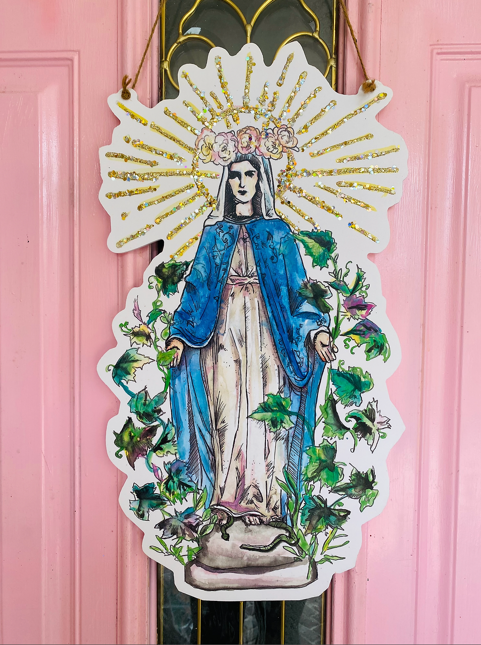 Virgin Mary Door Hanger