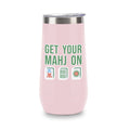 Insulated Champagne Tumbler (Pink) - Get Your Mahj-On Tiles