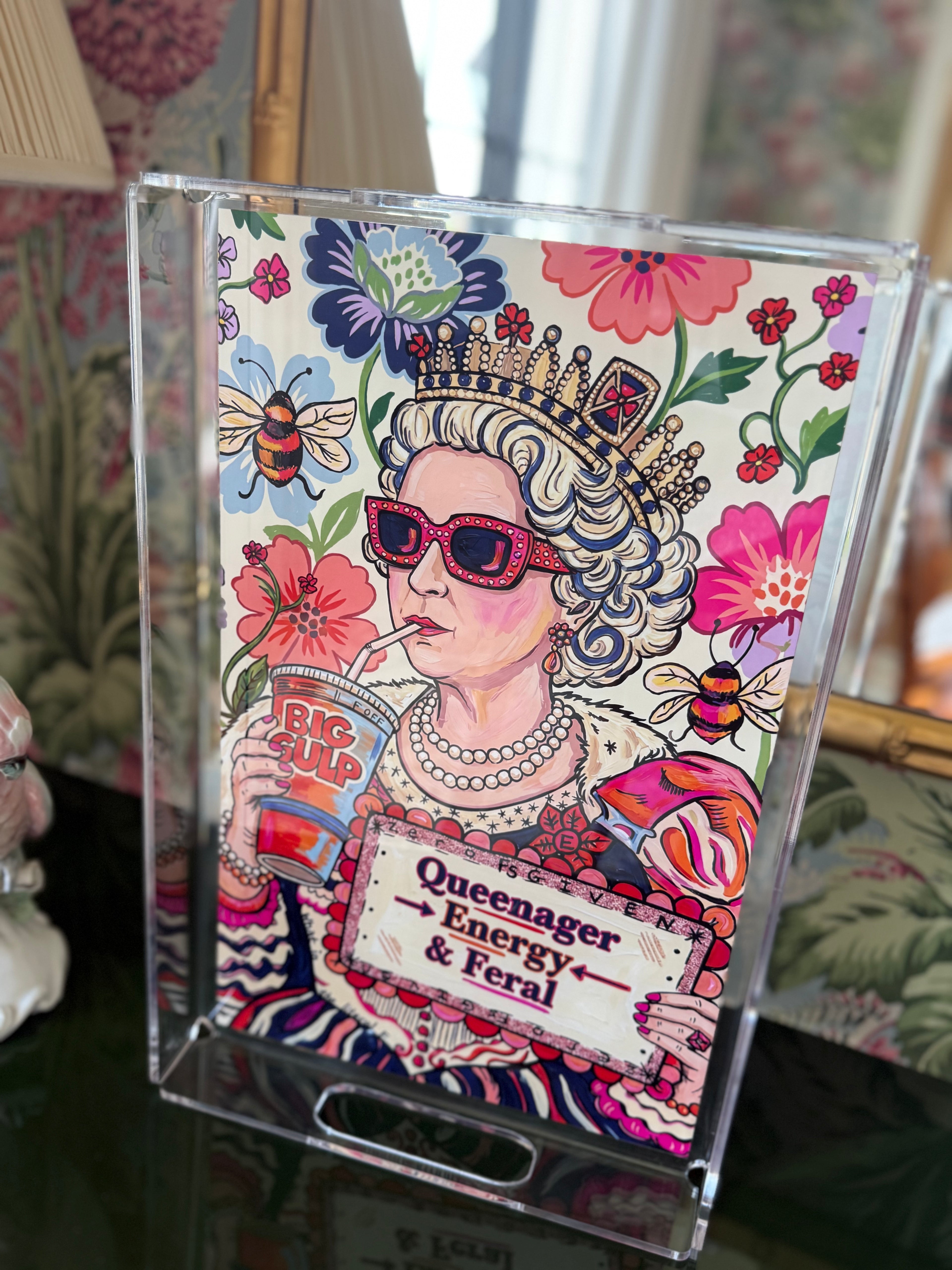 Queenager Energy & Feral Acrylic Tray