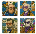 Fierce Founders: Acrylic Coaster Set