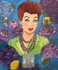 Funny Girl Energy – Lucille Ball Inspired Pop Art ORIGINAL