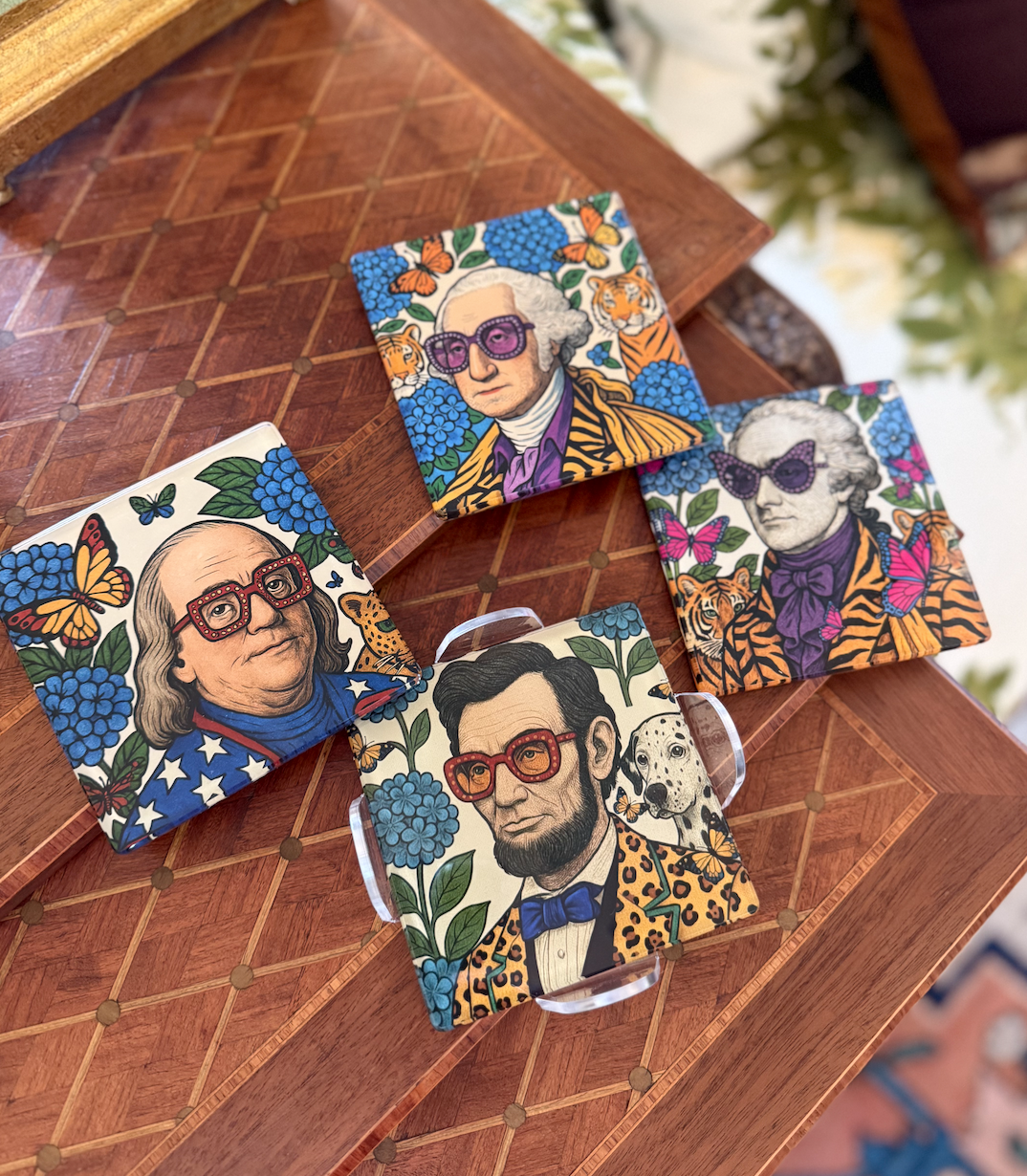 Fierce Founders: Acrylic Coaster Set