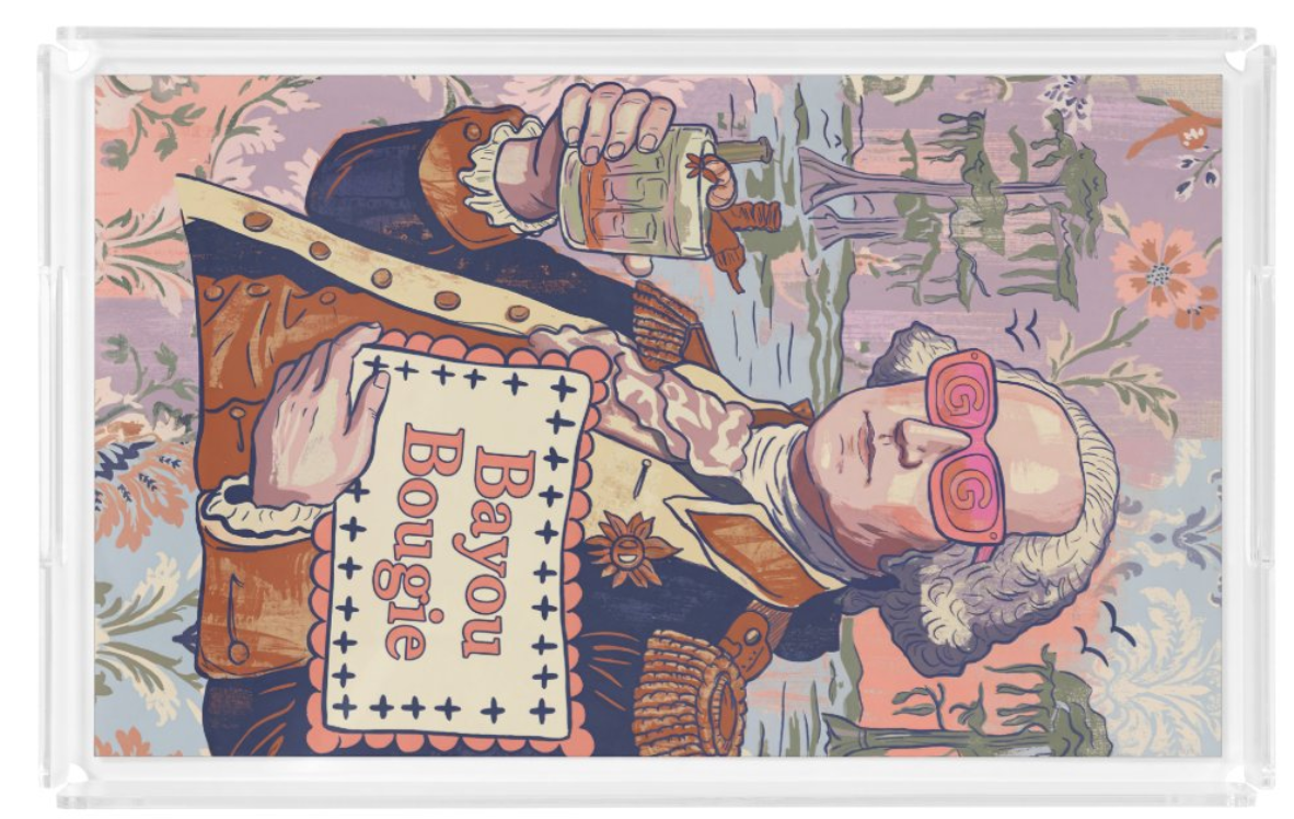 Bayou Bougie George Acrylic Tray