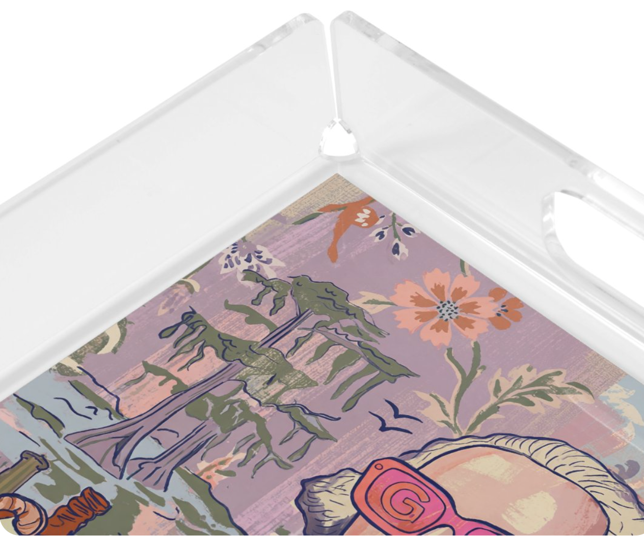 Bayou Bougie George Acrylic Tray